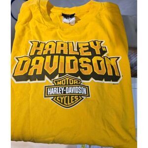 Harley-Davidson El Paso Texas  Bar and Sheild Gold T-Shirt 3XL